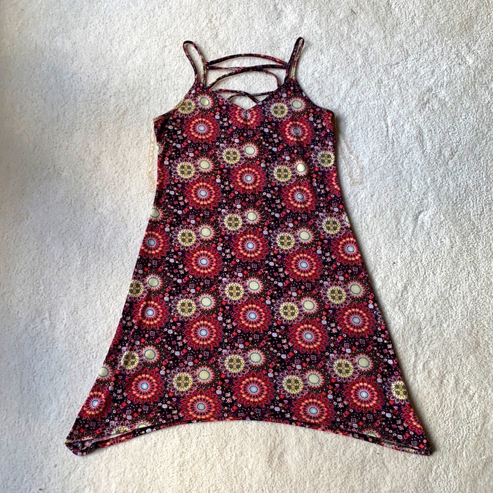 Printed shift dress
